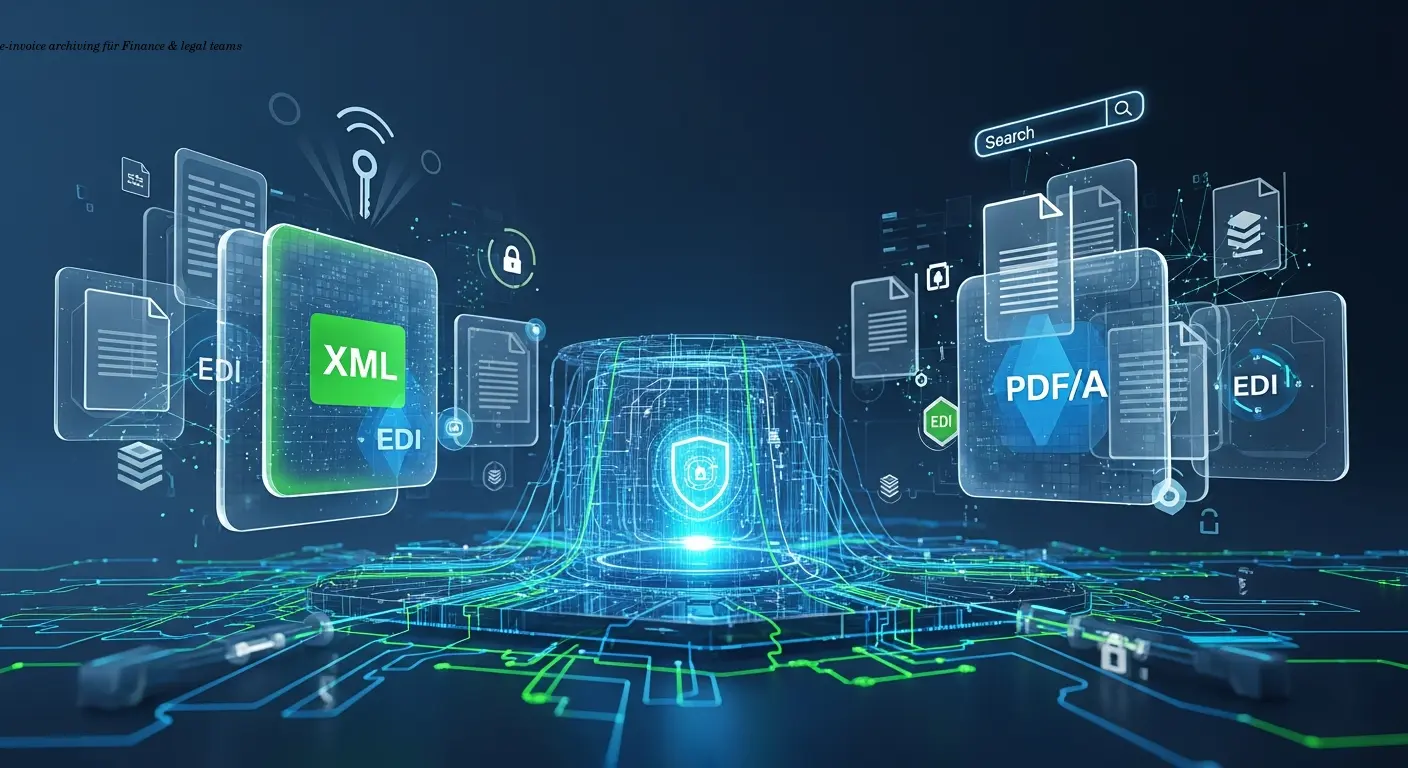 E-invoice archiving compliance guide for finance teams