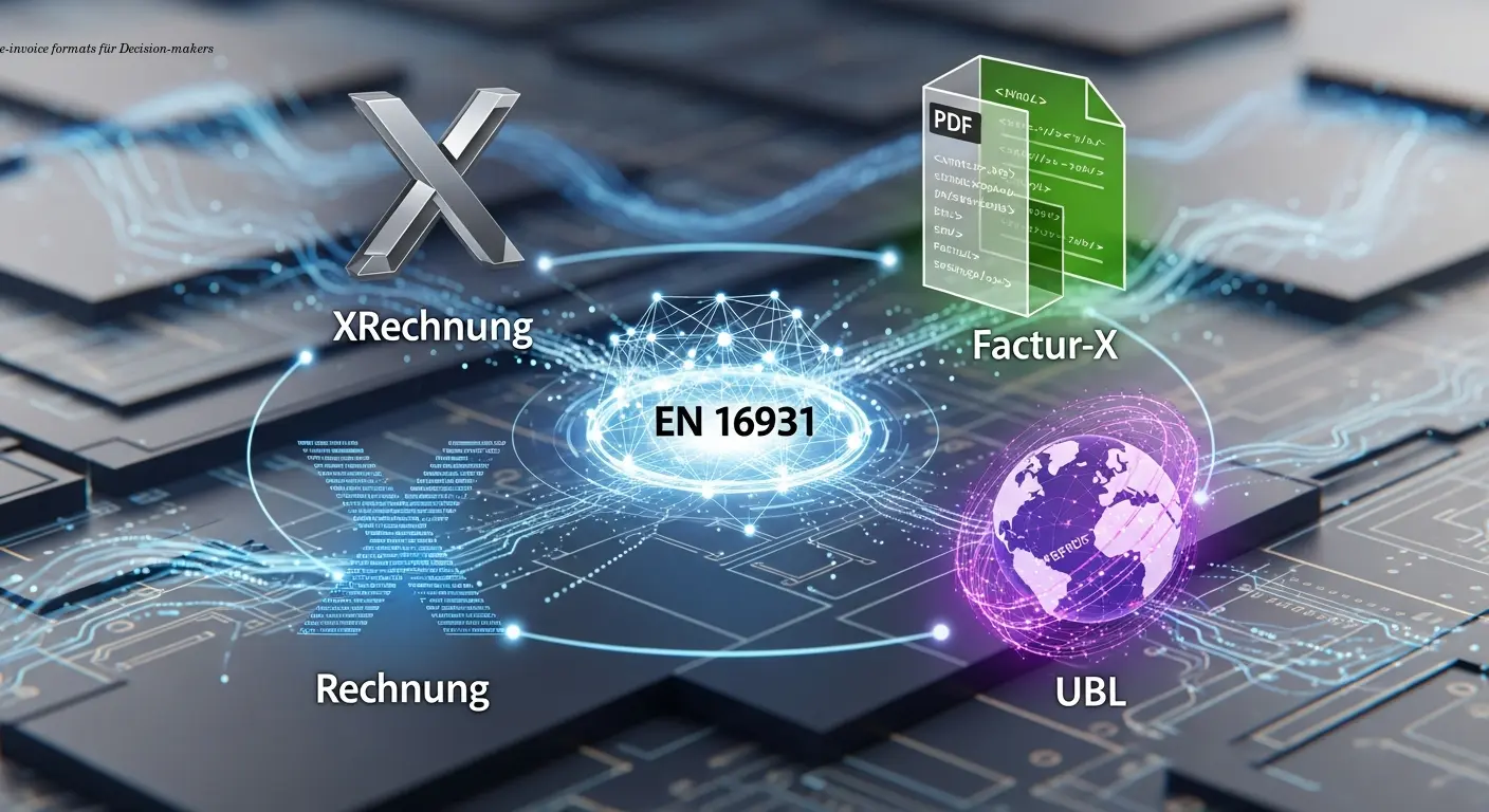 e-invoice formats XRechnung Factur-X UBL Explained