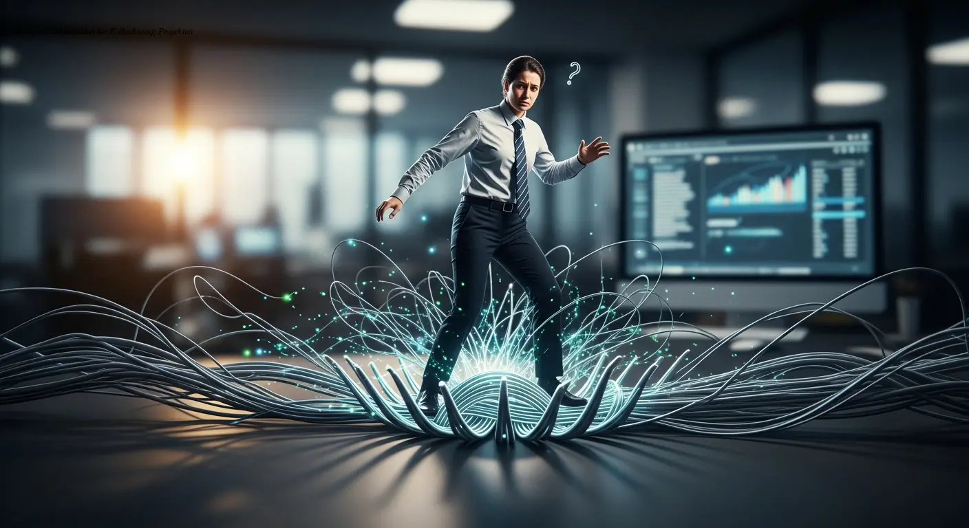 Illustration: Stolperfallen bei E-Rechnung-Projekten