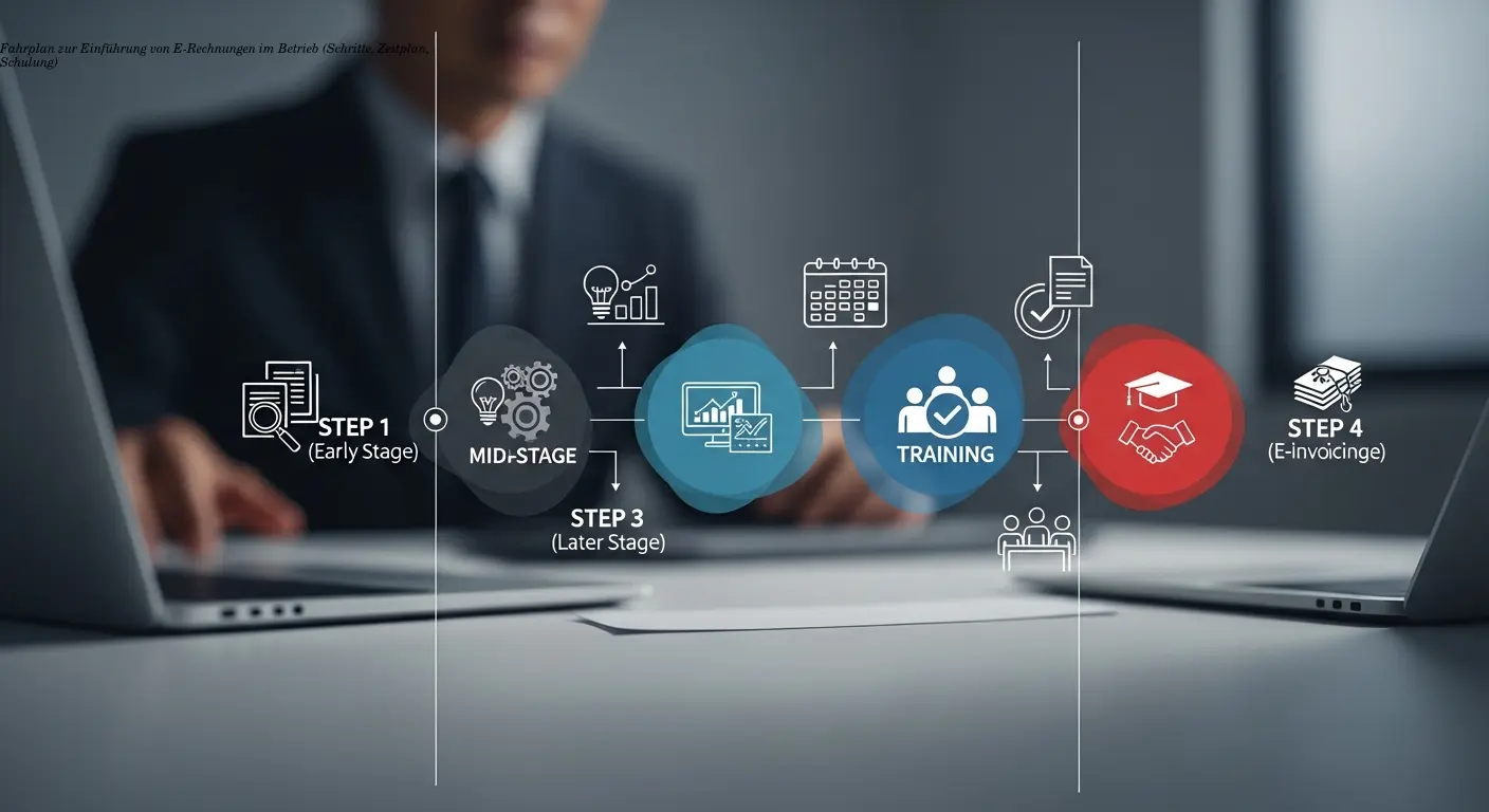 Fahrplan zur Einführung von E-Rechnungen im Betrieb (Schritte, Zeitplan, Schulung)