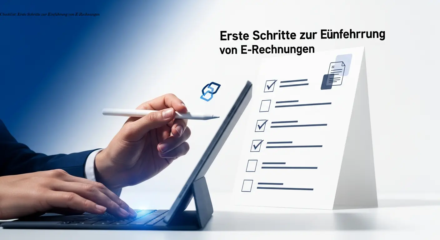 Checklist: Erste Schritte zur Einführung von E-Rechnungen