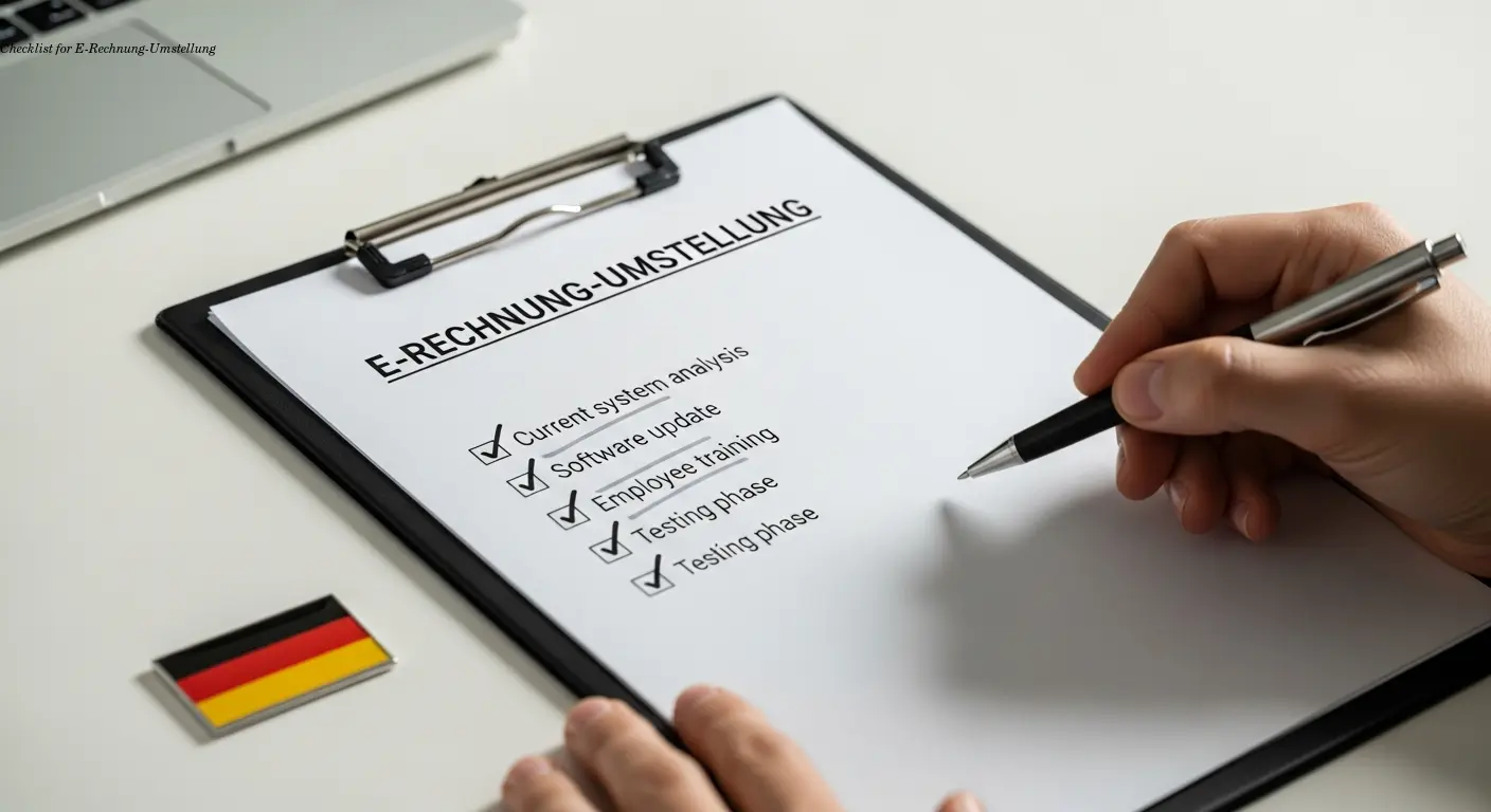 Checklist for E-Rechnung-Umstellung