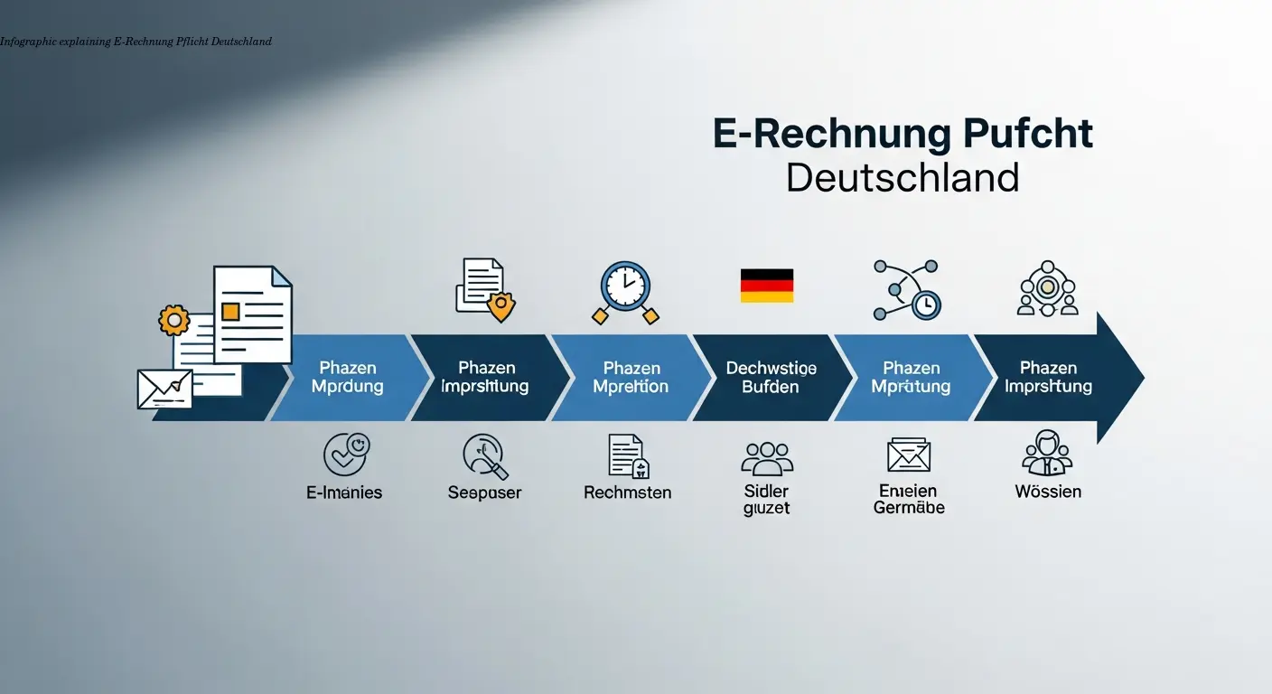 Infographic explaining E-Rechnung Pflicht Deutschland