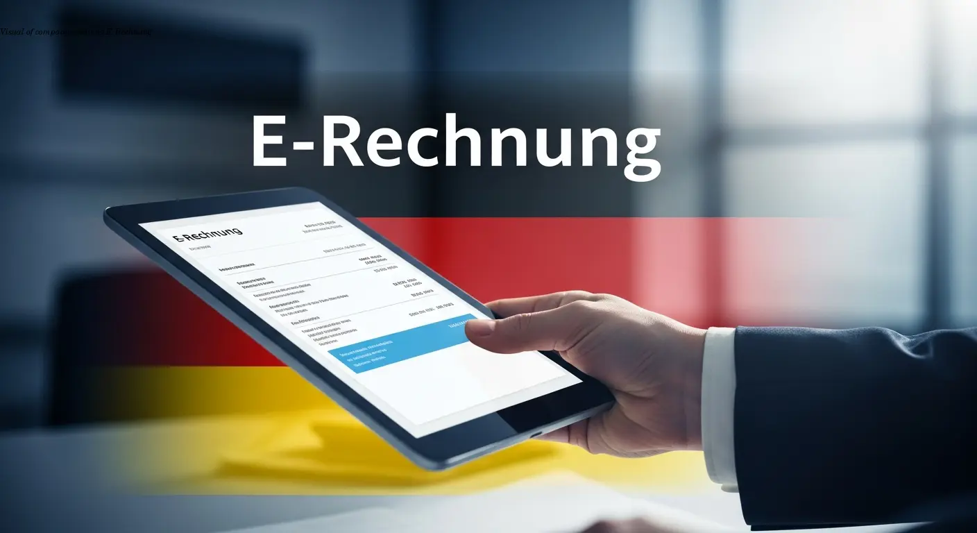 Visual of company receiving E-Rechnung