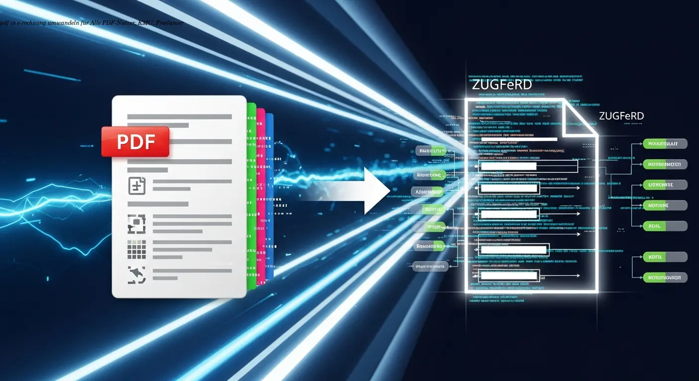 pdf in e-rechnung umwandeln – Praxis für KMU & Freelancer