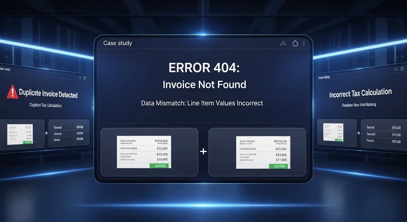 Case study examples showing error messages and fixes