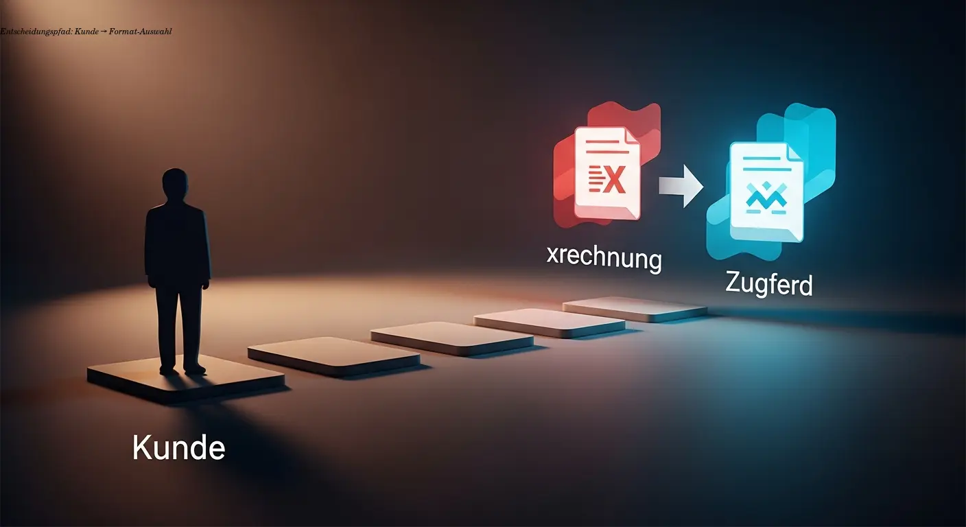 Entscheidungspfad: Kunde → Format-Auswahl