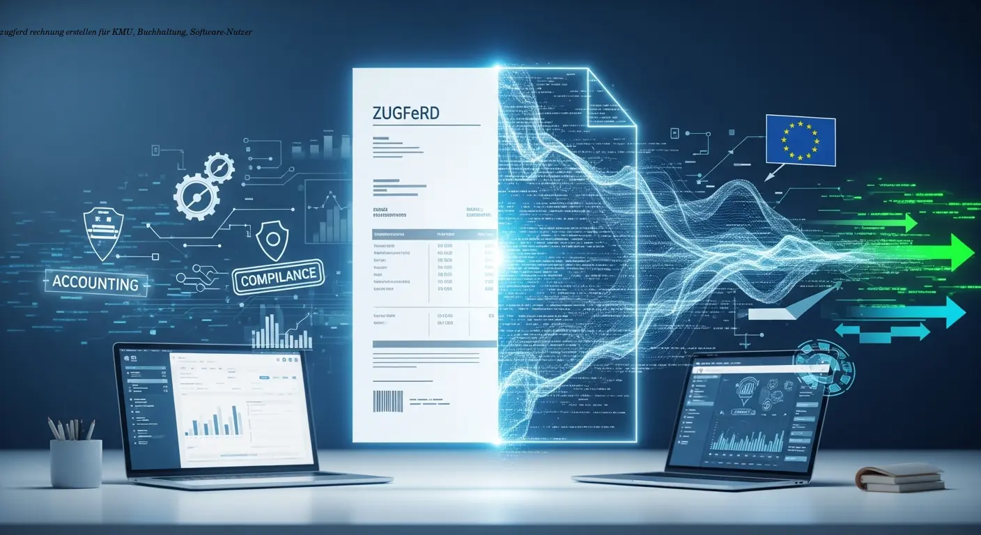 ZUGFeRD Rechnung erstellen – Leitfaden für KMU-Buchhaltung
