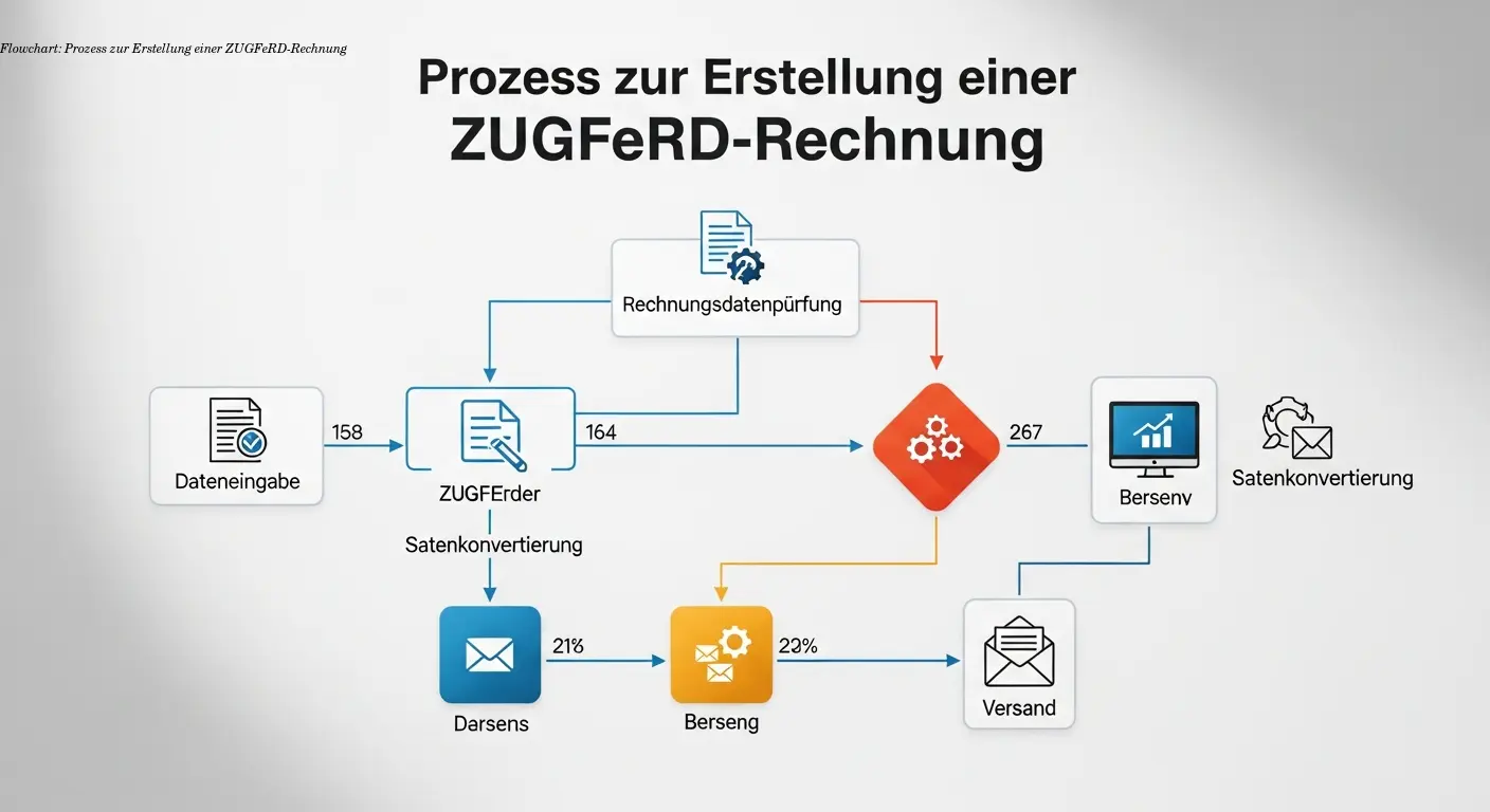 Flowchart: Prozess zur Erstellung einer ZUGFeRD-Rechnung